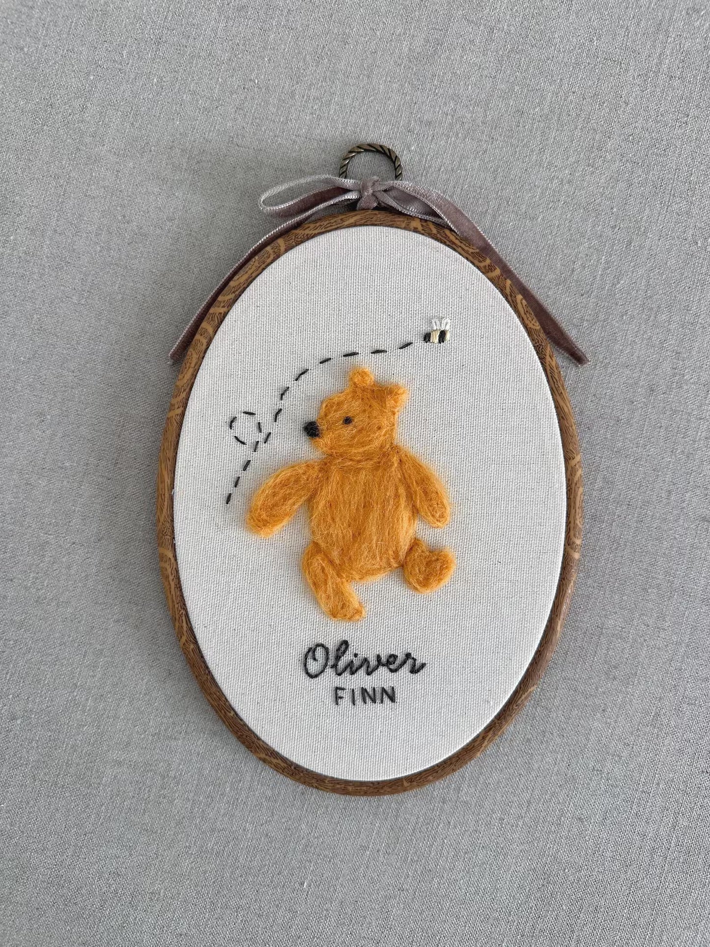 Felted Winnie the Pooh Bear